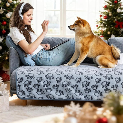 Stuffed Premium Soft Dog Couch Blanket, - Image 2