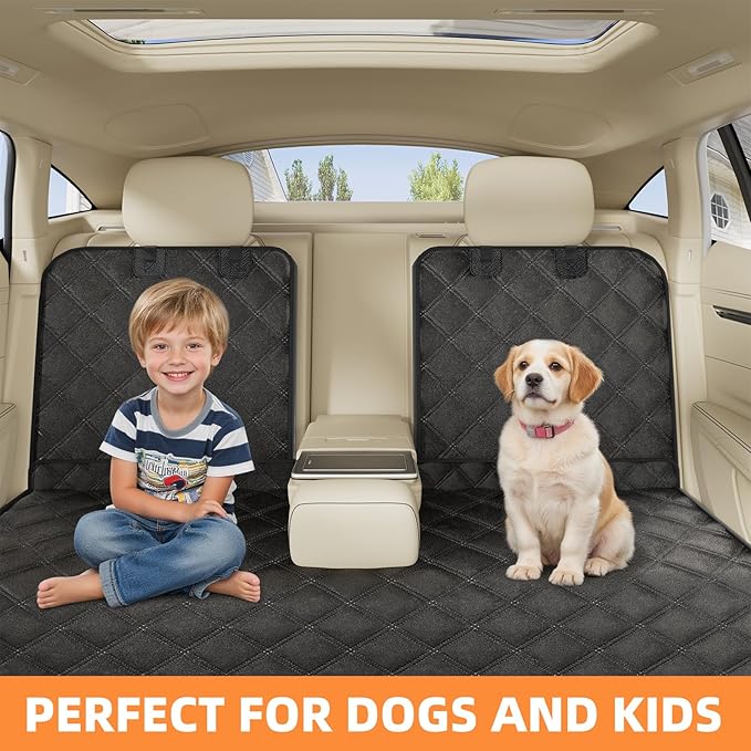 Simple Trending Dog Car Seat Cover, Back Seat Pet Bed Mat Protector Waterproof - Image 2