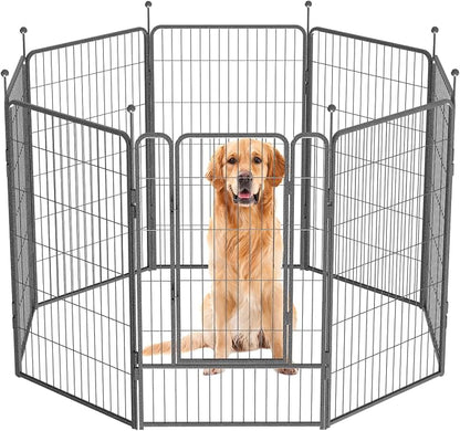 Dog Playpen, 32/40/45 Inch Height in Heavy Duty, Folding Indoor Outdoor by BestForYourPets
