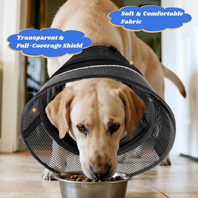 Inflatable Dog Cone for Dogs After Surgery, Soft Adjustable Elizabethan Collar - Image 6