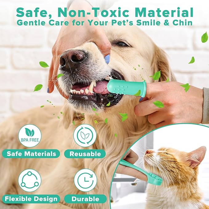 6PCS Pet Grooming Kit for Dogs, Cats and Horses | Dog Washing Gloves | Dog Bath - Image 6