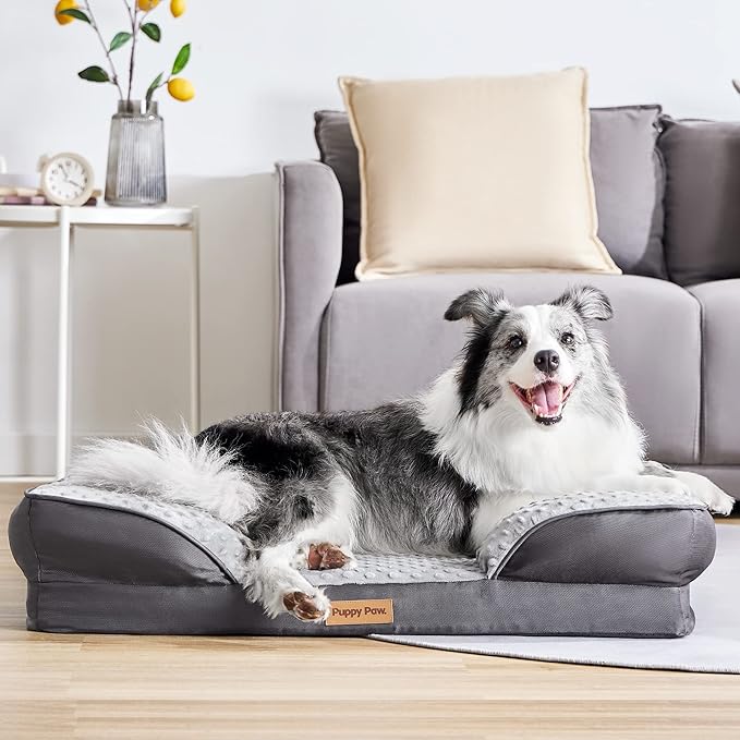 Dog Bed for Small and Medium Dogs & Cats, Waterproof Lining for Indoor Outdoor by SLEEPZONELIFE