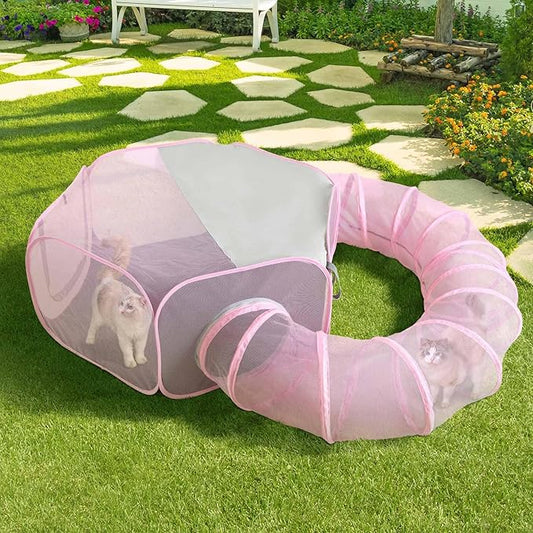 Outdoor Cat Enclosure, Portable Catio Playground by Seiyier