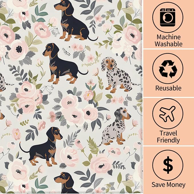 Cute Dachshund Hand Towels - Image 3