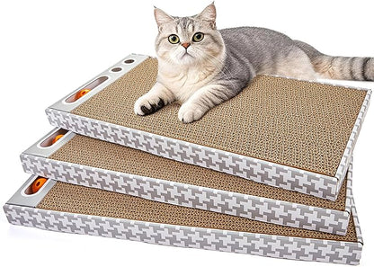 Cat Scratching Board 3 Pack – Reversible Cardboard Scratcher by Unknown