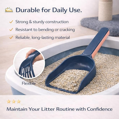 Cat Poop Scooper Cleaning Shovel, Plastic Candy Color Shovel, Ergonomic Pet - Image 7