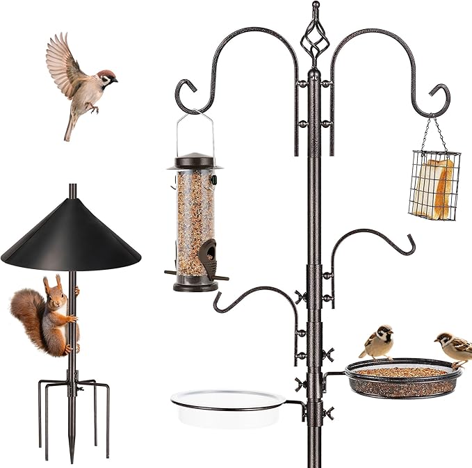 ERYTLLY Bird Feeders Bird Feeding Station Kit Bird Feeding Pole Wild Bird by ERYTLLY