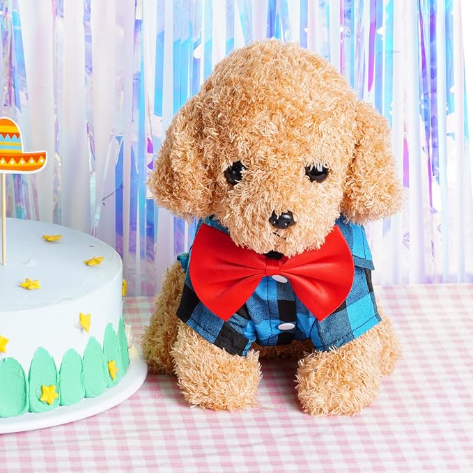 Tongcloud 3 Pack Plaid Puppy Cat Shirt - Image 4