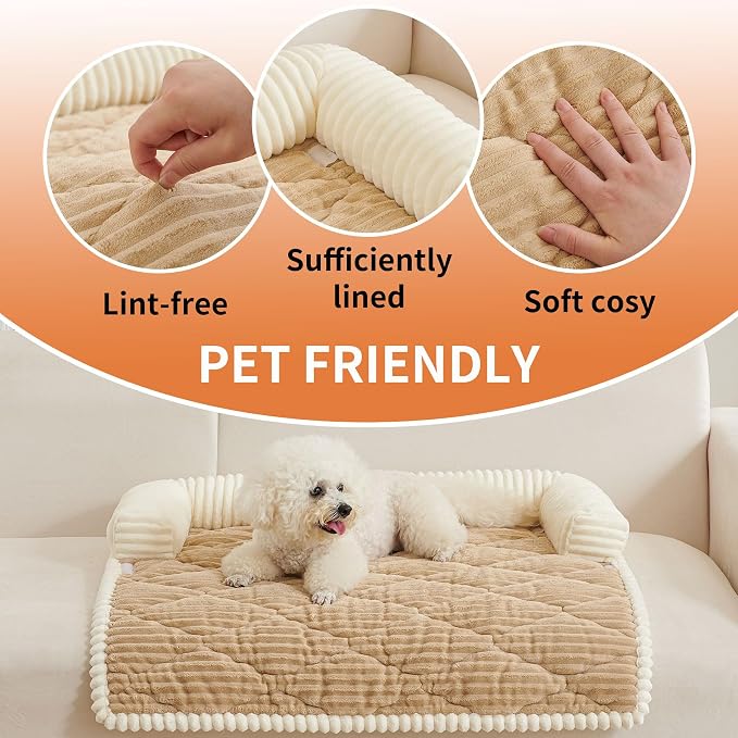 HAOMAIJIA Dog Couch Bed for Small Dogs, Non Slip Pet Couch Covers for Sofa - Image 5