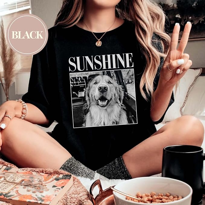 Personalized Dog Photo Shirt for Women and Men, Custom Dogs Face Shirt - Image 3