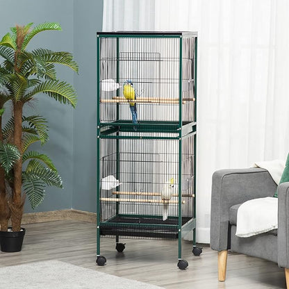 PawHut Large Bird Cage with 1.7 ft. Width - Image 2