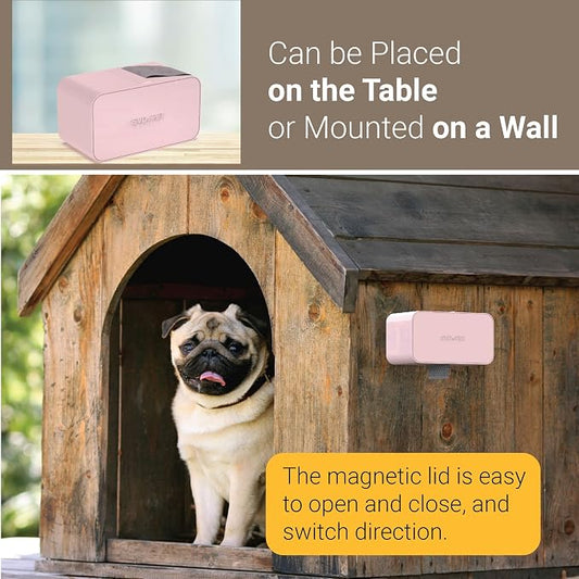 SVD.PET Dog Poop Bag Dispenser, Wall Mount Waste Bag Dispenser, Holds 8 Rolls - Image 2