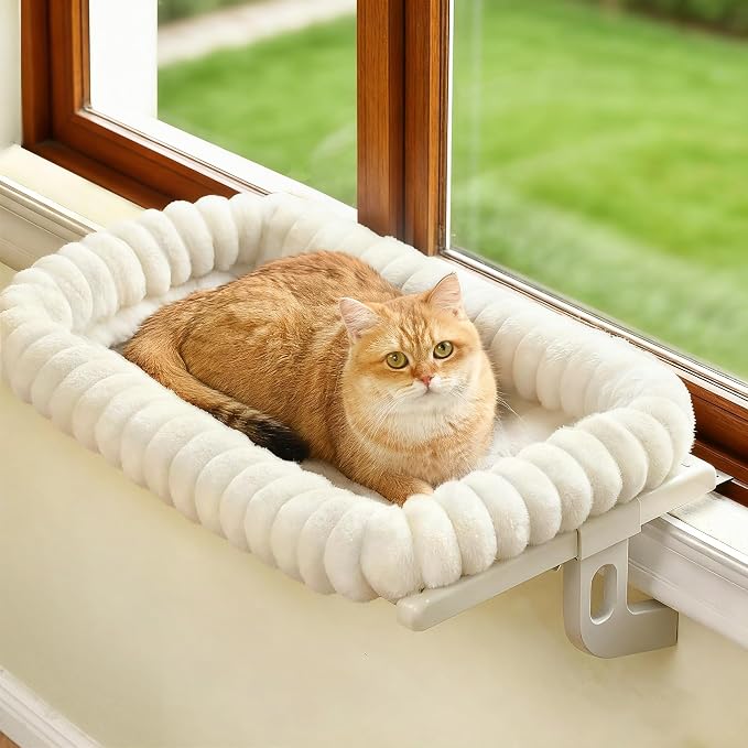 Cloud-Cuddle Cat Window Perch by Zoratoo
