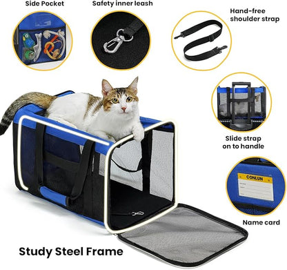 Cat Carrier Bag, Soft-Sided Pet Carriers - Image 5