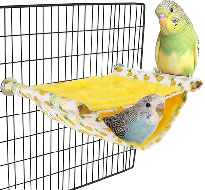 Mygeromon Bird Bed Hammock for Cage Parakeet Sleeping Hut Winter for by Mygeromon