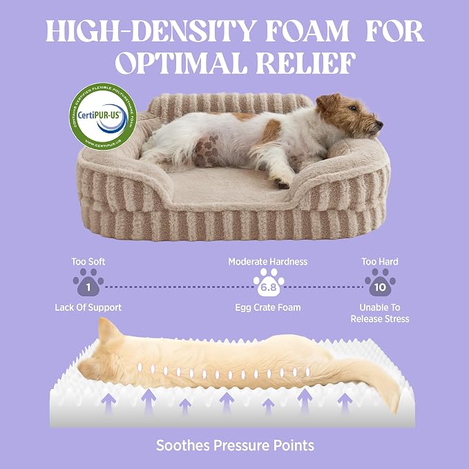 LE SURE Cute Dog Bed for Small Dogs, Orthopedic Waterproof Small Pet Beds - Image 3