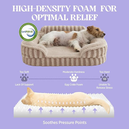 LE SURE Cute Dog Bed for Small Dogs, Orthopedic Waterproof Small Pet Beds - Image 3