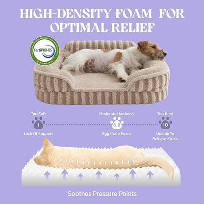 LE SURE Cute Dog Bed Medium Size Dog, Orthopedic Waterproof Medium Pet Beds - Image 4
