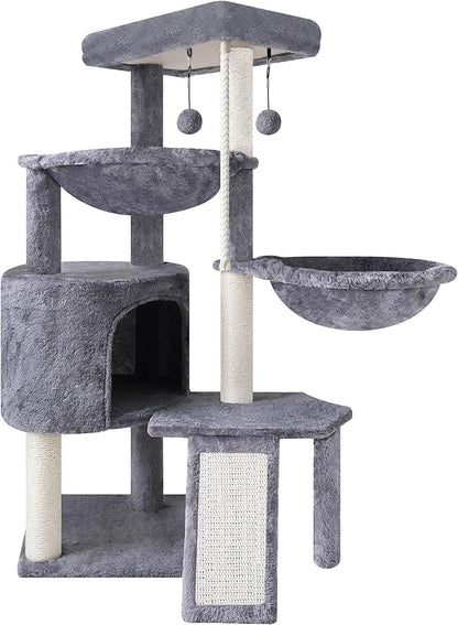 Xin Three Layer Cat Tree with Cat Condo and Two Hammocks by Unknown