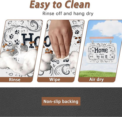 Home is Where My Dog is Dog Food Mat - Image 4