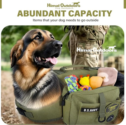 Himal Outdoors Dog Backpack & Saddle Bag, Tactical Hiking Backpack - Image 6