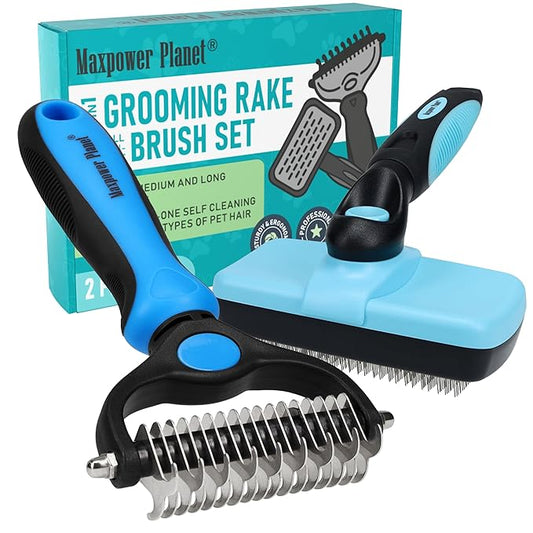 Maxpower Planet Dog Rake and Dog Hair Brush by MaxpowerPlanet