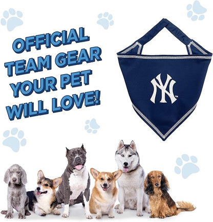 Pets First MLB New York Yankees TIE Bandana, Small/Medium. Dog Bandana Scarf Bib - Image 5