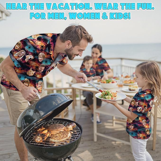 Custom Hawaiian Shirt with Face Photo Picture - Image 4