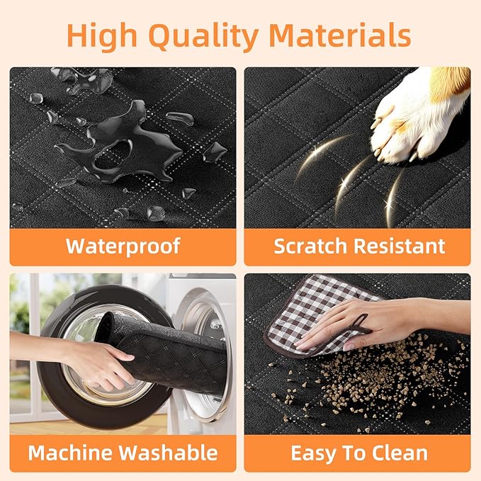 Simple Trending Dog Car Seat Cover, Back Seat Pet Bed Mat Protector Waterproof - Image 6