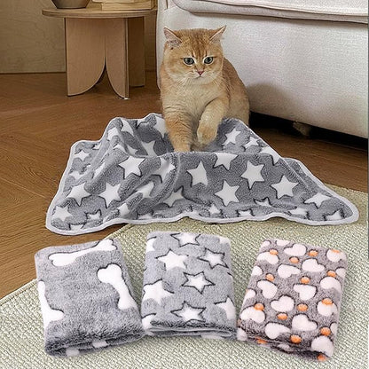 3 Pack Cat and Dog Blanket Soft & Warm Fleece Flannel Pet Blanket, Great Pet - Image 2