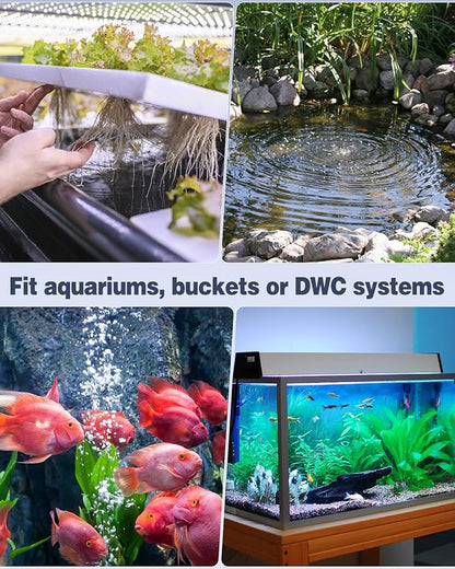 Uniclife Aquarium Air Pump Dual Outlet Fish Tank Aerator - Image 3