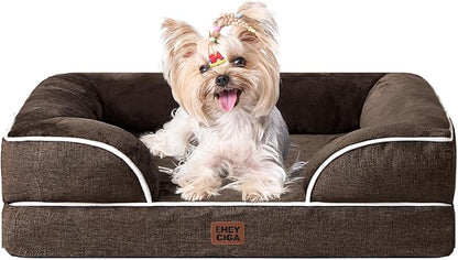 EHEYCIGA Orthopedic Dog Bed for Small Dogs, Waterproof Memory Foam Small Dog by EHEYCIGA