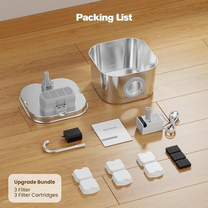 Cat Water Fountain Stainless Steel: Pet Fountains - Image 9