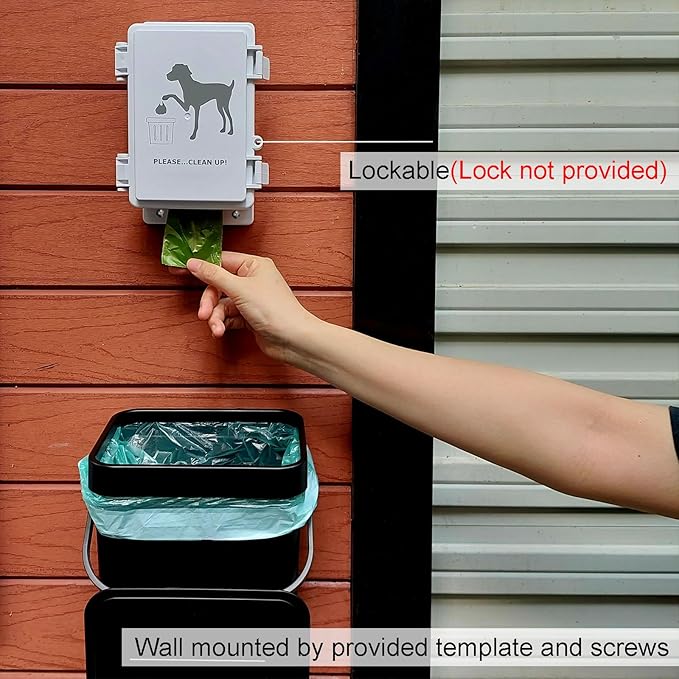 Small Dog Waste Station for Home 1.3Gallon/5L Mountable Doggie Trash Can - Image 3