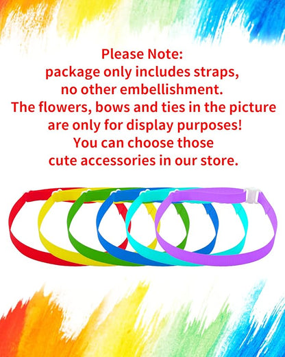 PET SHOW 100 Pack Dog Bow Tie Straps DIY Extension Strap - Image 2