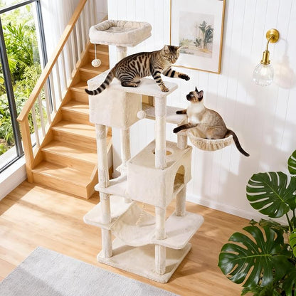 Cat Tree for Indoor Cats, 66 Inches Cat Tower - Image 7