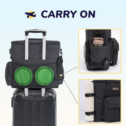 Modoker Dog Travel Bag with 2 Collapsible Dog Bowls, 1 Dog Backpack, Airline - Image 4