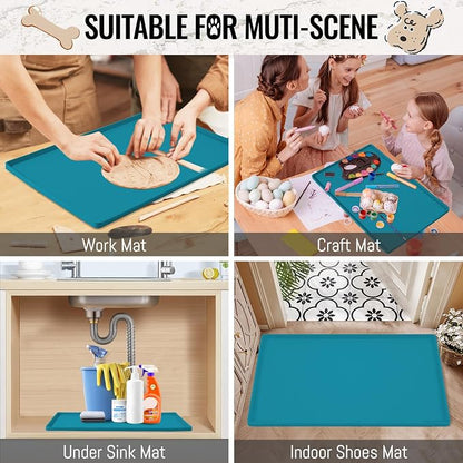 MateeyLife Dog & Cat Food Water Mat - Image 5