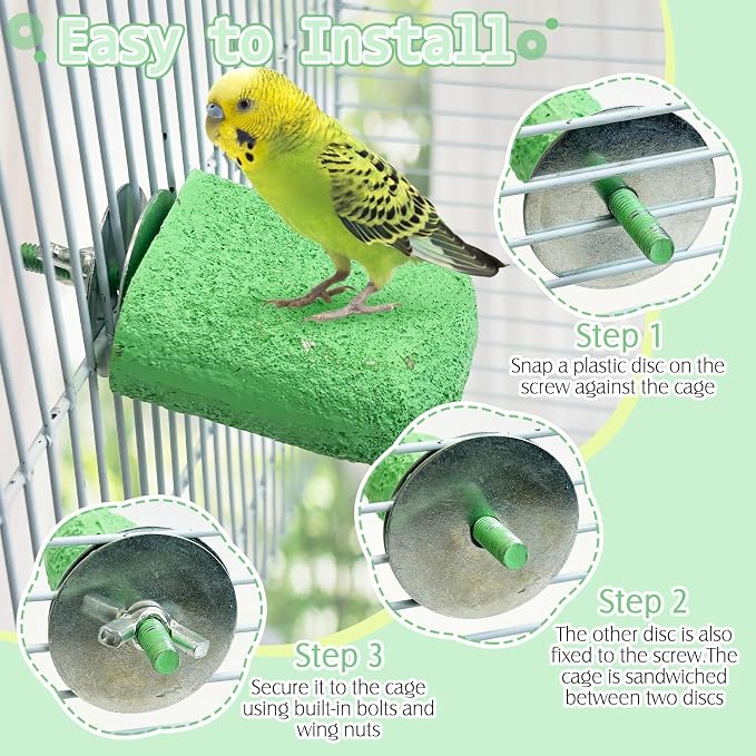 PINVNBY 5 Pack Bird Perch Resin Bird Beak Grinding Stone Parrot Cage Stand - Image 3
