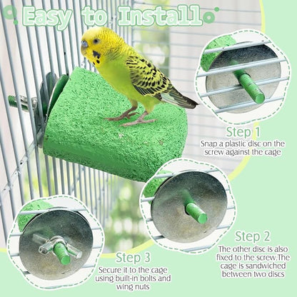 PINVNBY 5 Pack Bird Perch Resin Bird Beak Grinding Stone Parrot Cage Stand - Image 3