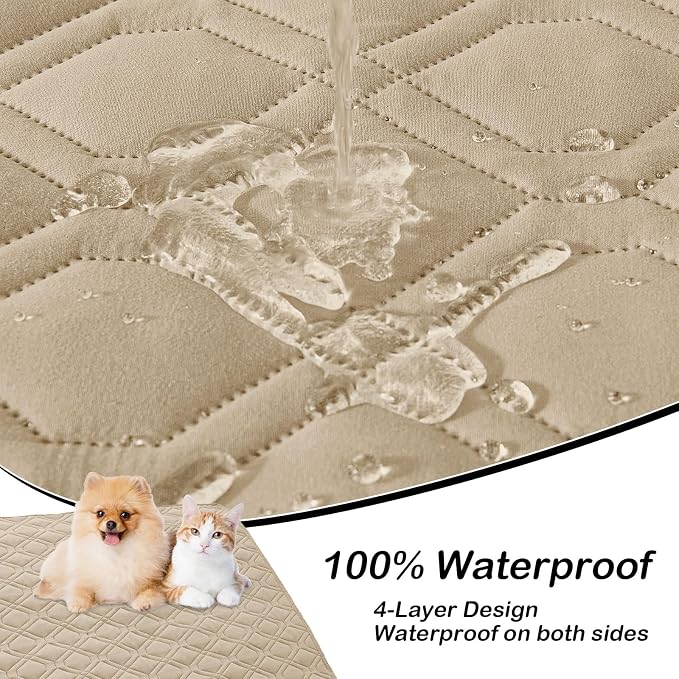 hyha Waterproof Dog Bed Blanket, Soft Pet Blankets, Waterproof Couch Cover - Image 2