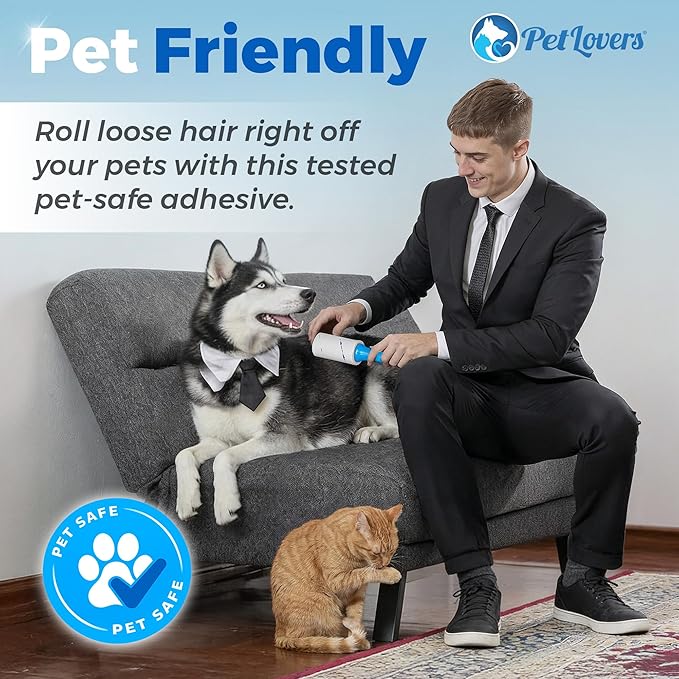 PetLovers Extra Sticky Lint Roller Mega Value Set 900 Sheets - Image 5