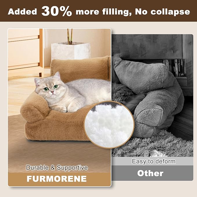 Cat Beds for Indoor Cats, Cat Couch Bed, Cute Cats Sofas for Pets, Small Dog - Image 5