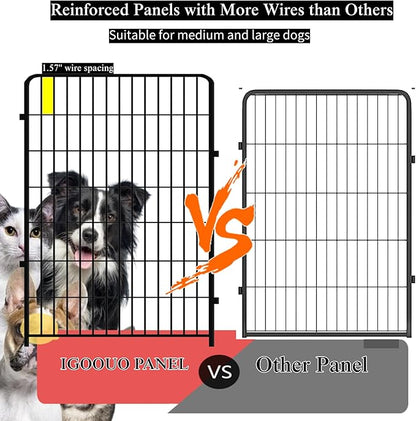 Portable Dog Fence Outdoor for Yard 36'' High, Dog Playpen - Image 4