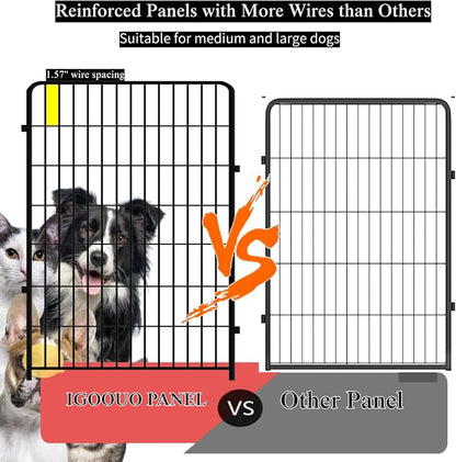 Dog Playpen Outdoor for Medium/Large Dogs 36'' High, Heavy Duty Dog Playpen - Image 4