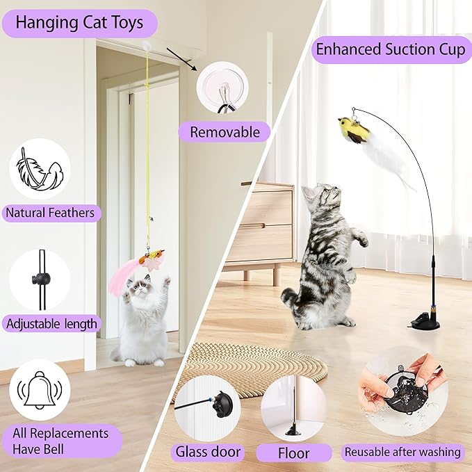 Soarer 3-in-1 Flying Bird Cat Toys - Image 3