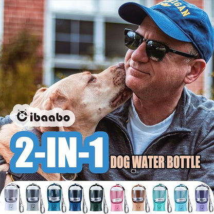 Dog Water Bottle with Food Container, Travel Puppy Water Bowl, Portable Pet - Image 2