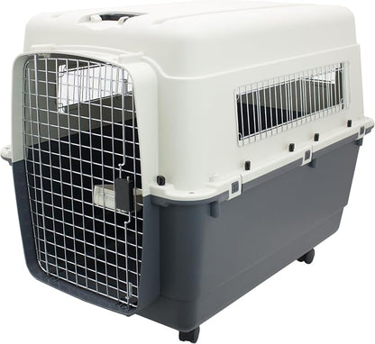 SportPet Designs Plastic Kennels Rolling Plastic Airline Approved Wire Door by SportPetDesigns