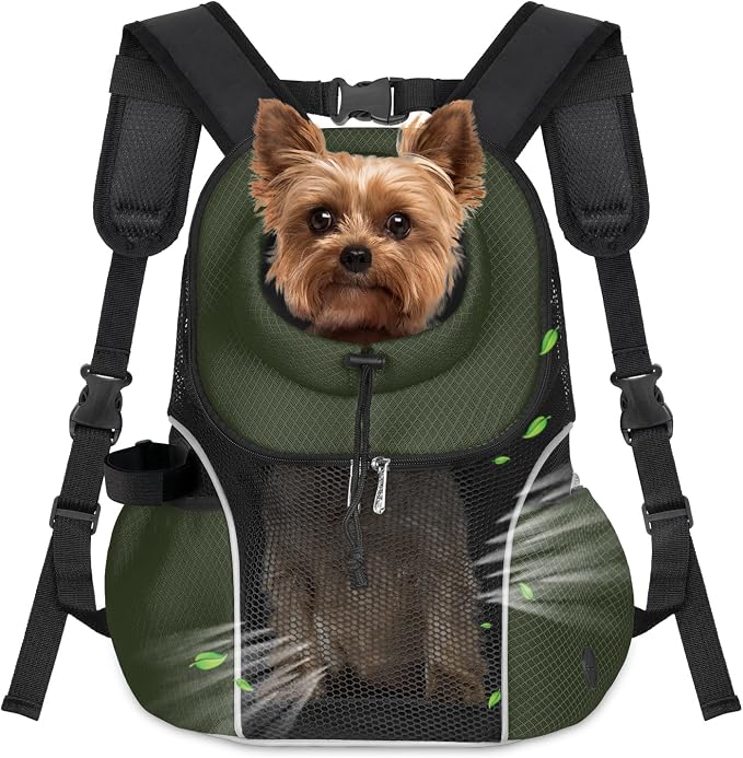 WOYYHO Pet Dog Carrier Backpack Small Dog Front Backpack Ventilated Mesh Dog by WOYYHO