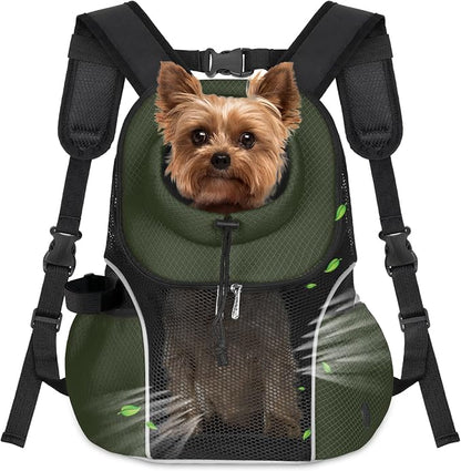WOYYHO Pet Dog Carrier Backpack Small Dog Front Backpack Ventilated Mesh Dog by WOYYHO